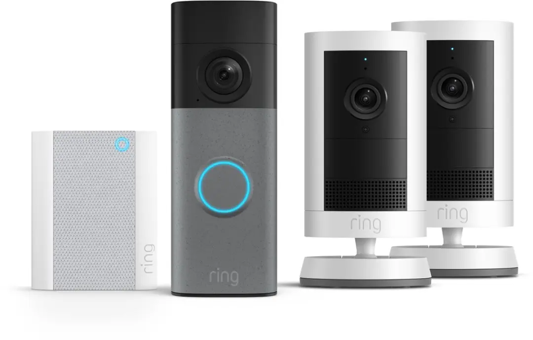 Ring Battery Video Doorbell 2K met Chime en 2-pack camera op batterij