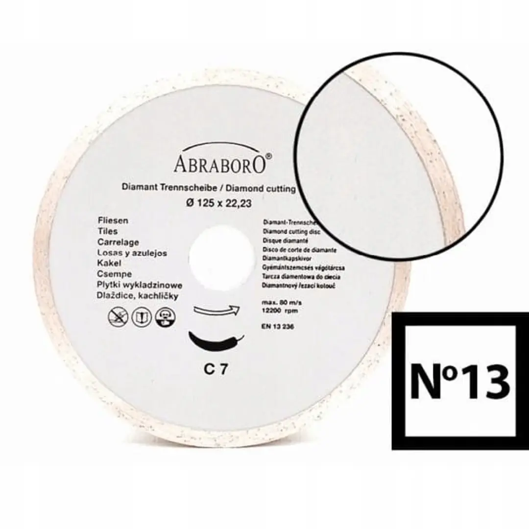 ABRABORO Diamantzaagblad Tegels 125mm