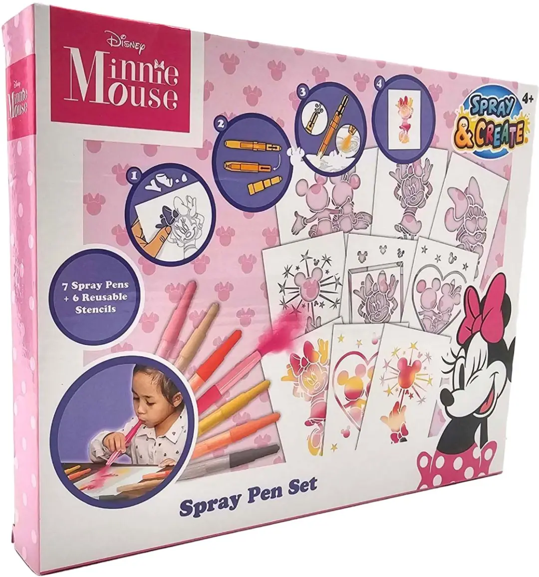 Disney Minnie Mouse Spray Pen Set - 7 Stuks - afbeelding 6 van 6