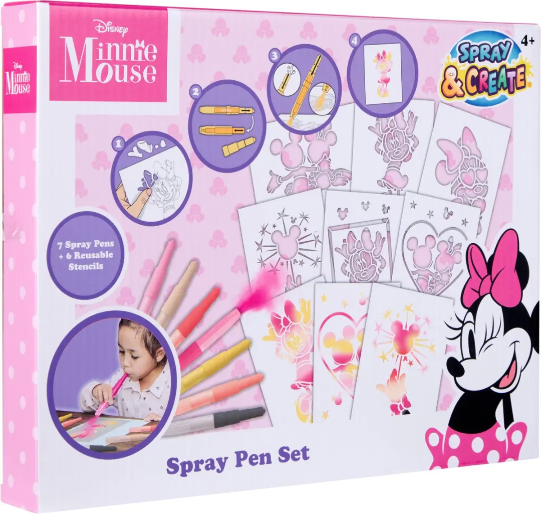 Disney Minnie Mouse Spray Pen Set - 7 Stuks - afbeelding 2 van 6