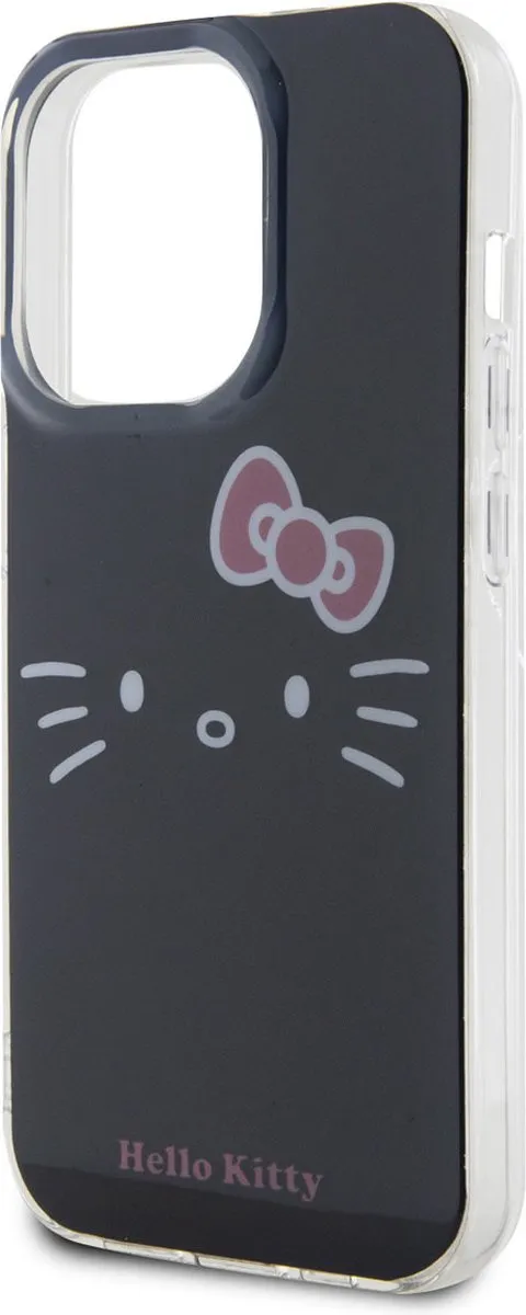Hello Kitty iPhone 15 Pro TPU Hoesje - Kitty Face - Zwart