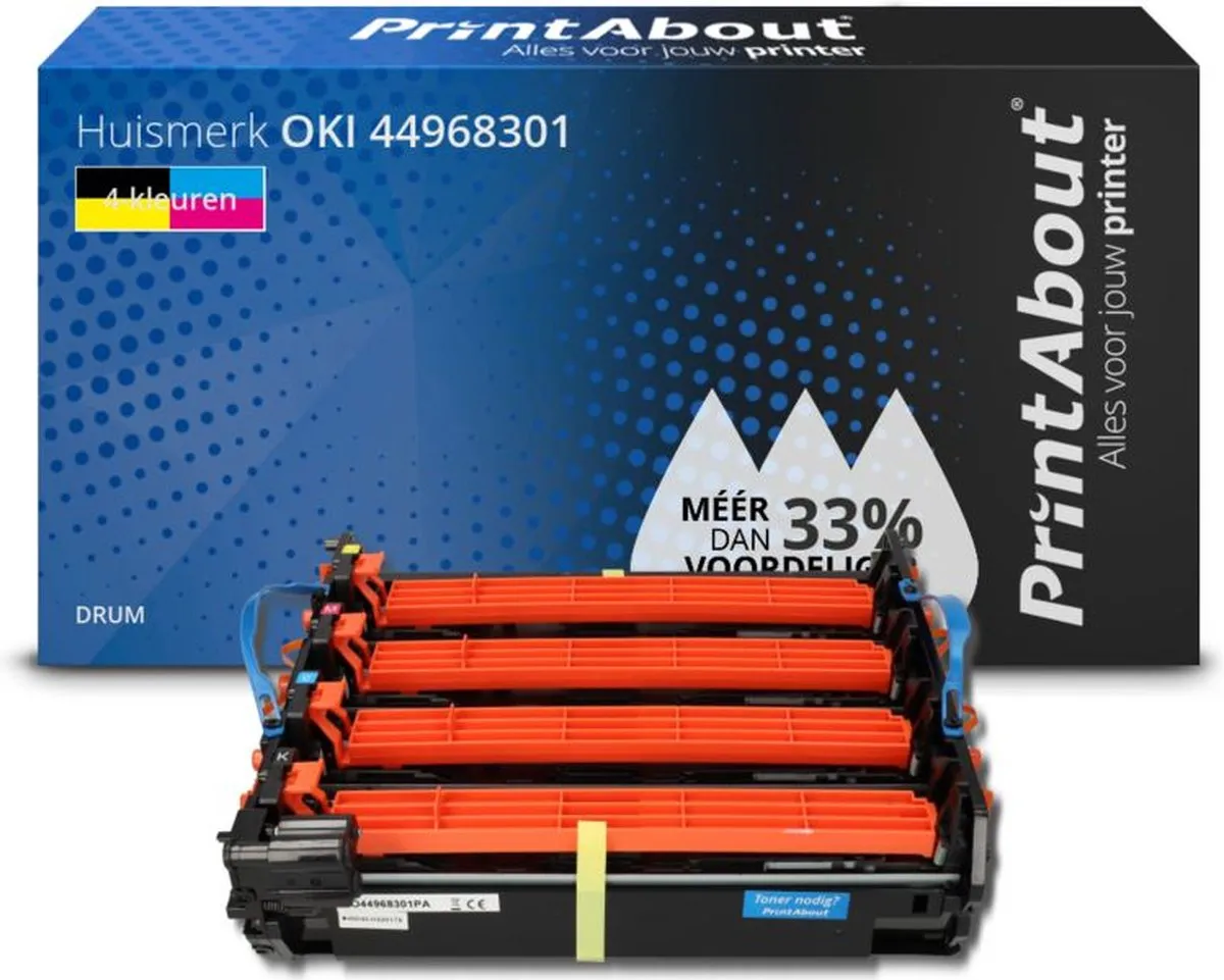 PrintAbout Drum 44968301 - 4-Kleuren - OKI Compatibel