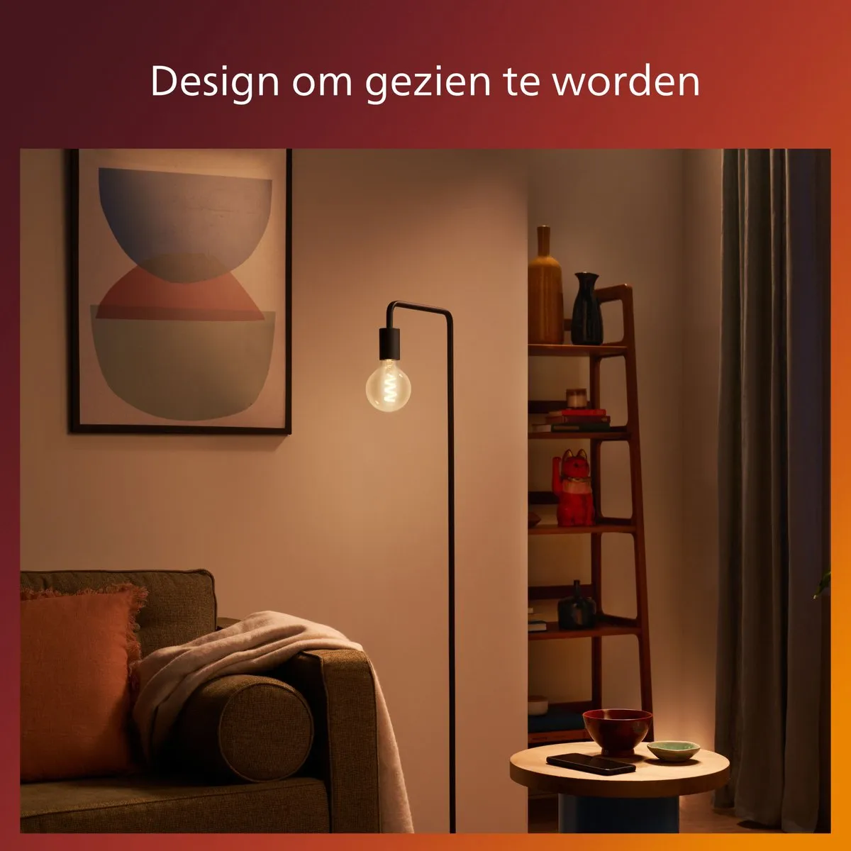 Philips LED Globe Spiraal Goud 5.5W E27 - 2200K - afbeelding 6 van 6