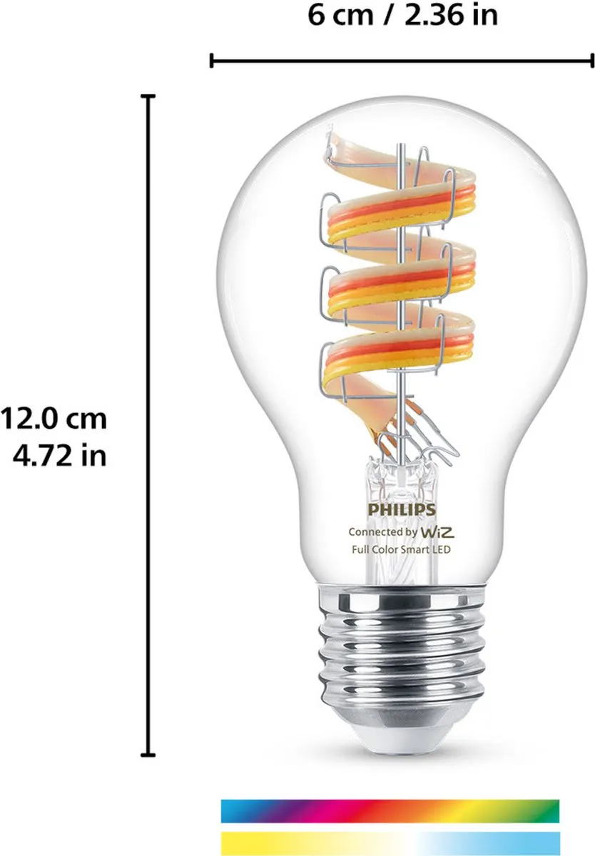 Philips Filament A60 E27 40W - Transparant - afbeelding 6 van 6