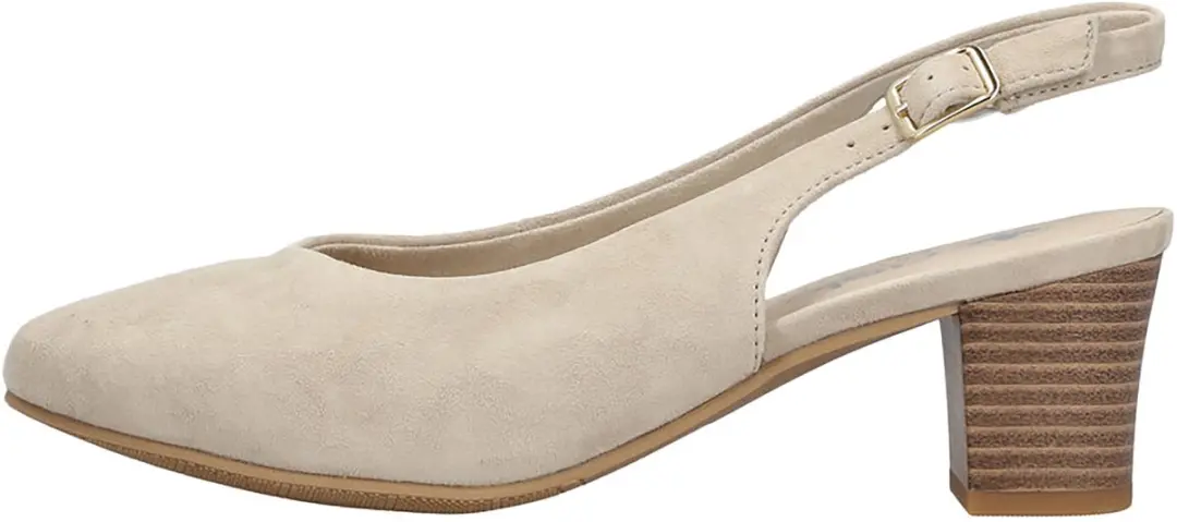 Leren pumps met Calf-hak