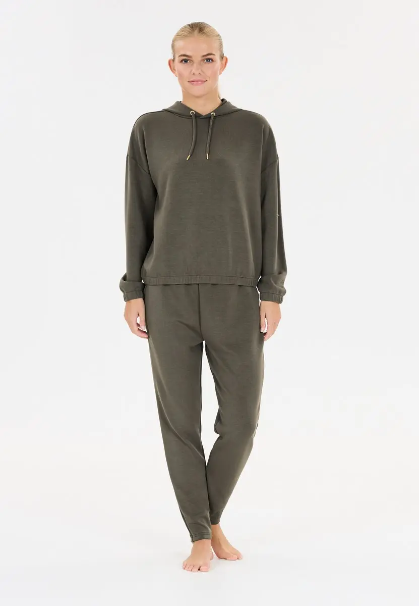 Athlecia NAMIER W Kapuzensweatshirt EA211395 - 44 - Groen-Olijf