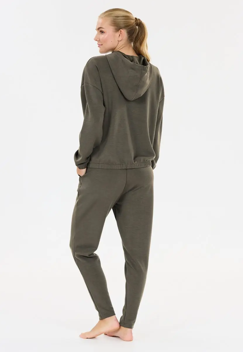 Athlecia NAMIER W Kapuzensweatshirt EA211395 - 44 - Groen-Olijf
