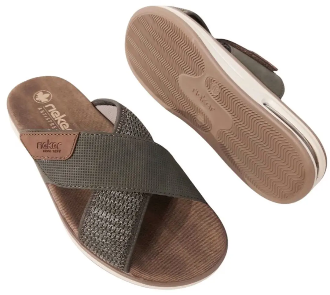 Rieker 351220 Badslipper - Maat 43 - Groen