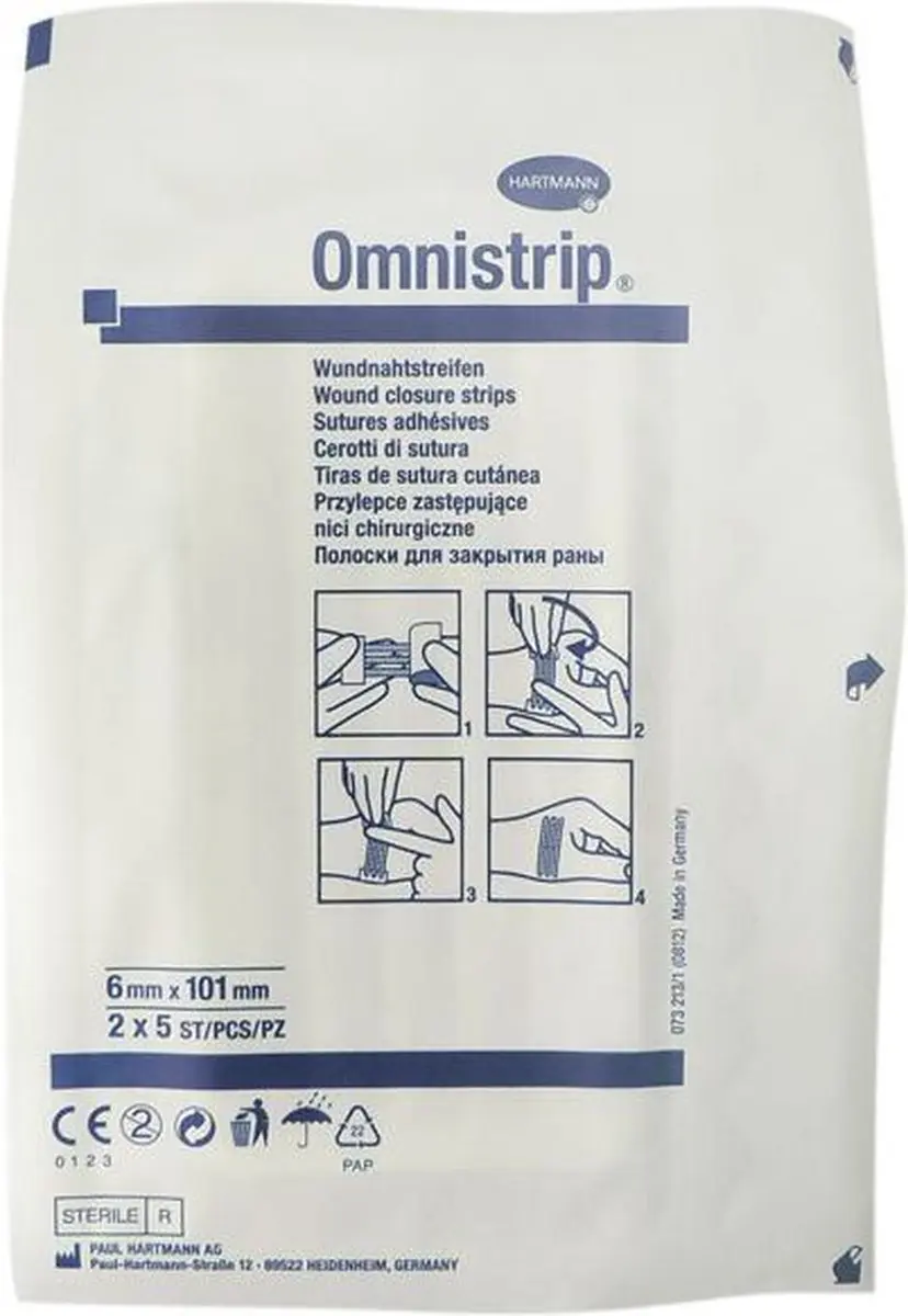 Hartmann Omnistrip Wondhechtstrips 6x101mm - 500 Stuks