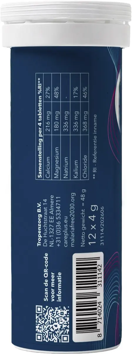Care Plus Carbohydrate Electrolyte Bruistablet Forest Fruit - 12 Stuks - afbeelding 2 van 2