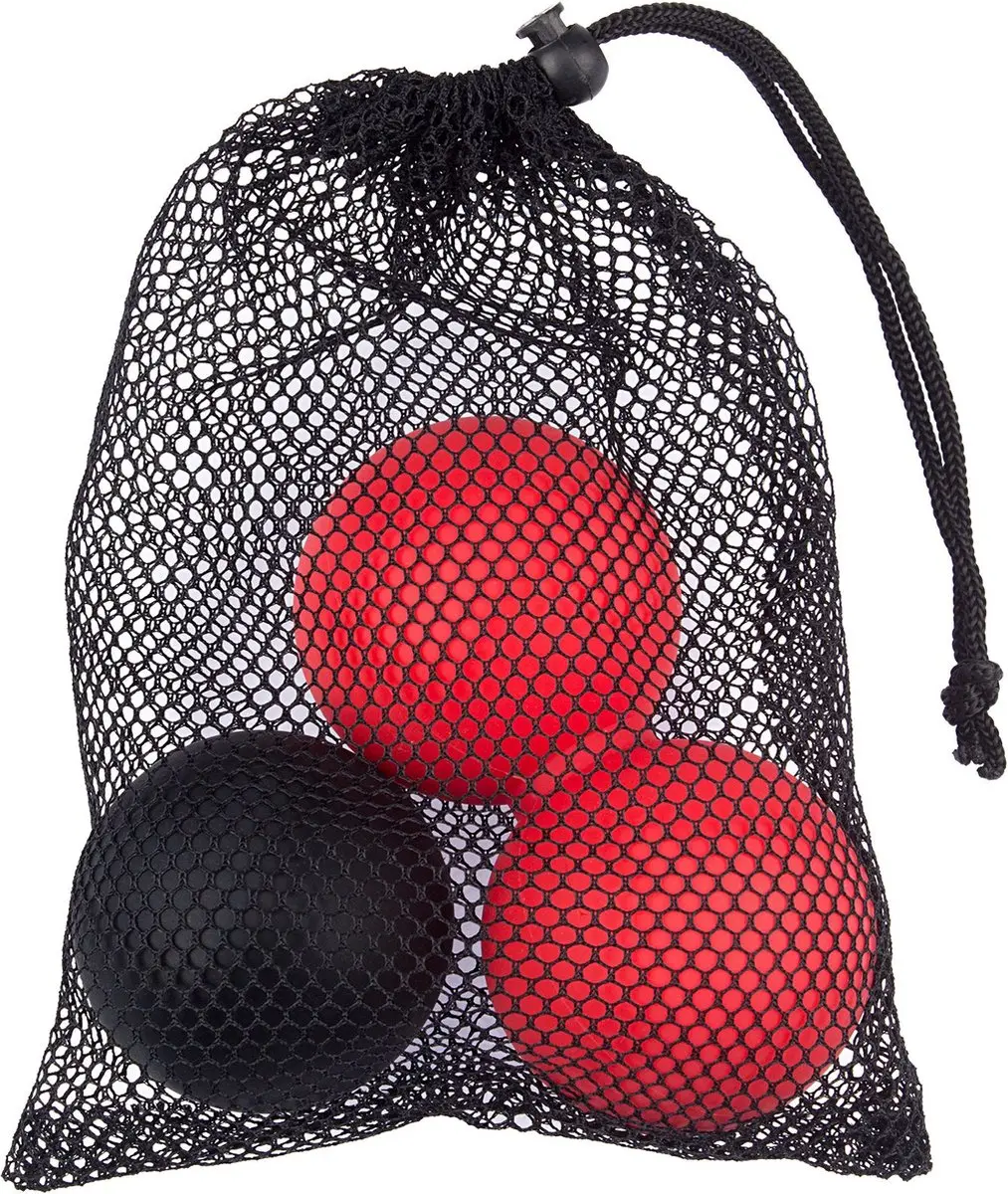 Avento Lacrosse/Massage Ballen Roze/Zwart - Siliconen