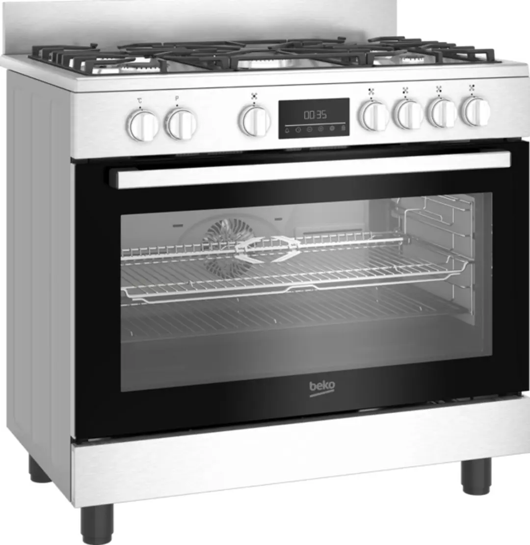 Beko BGM 11227 EXN Vrijstaand fornuis - 5 kookzones - Roestvrijstaal - afbeelding 3 van 6