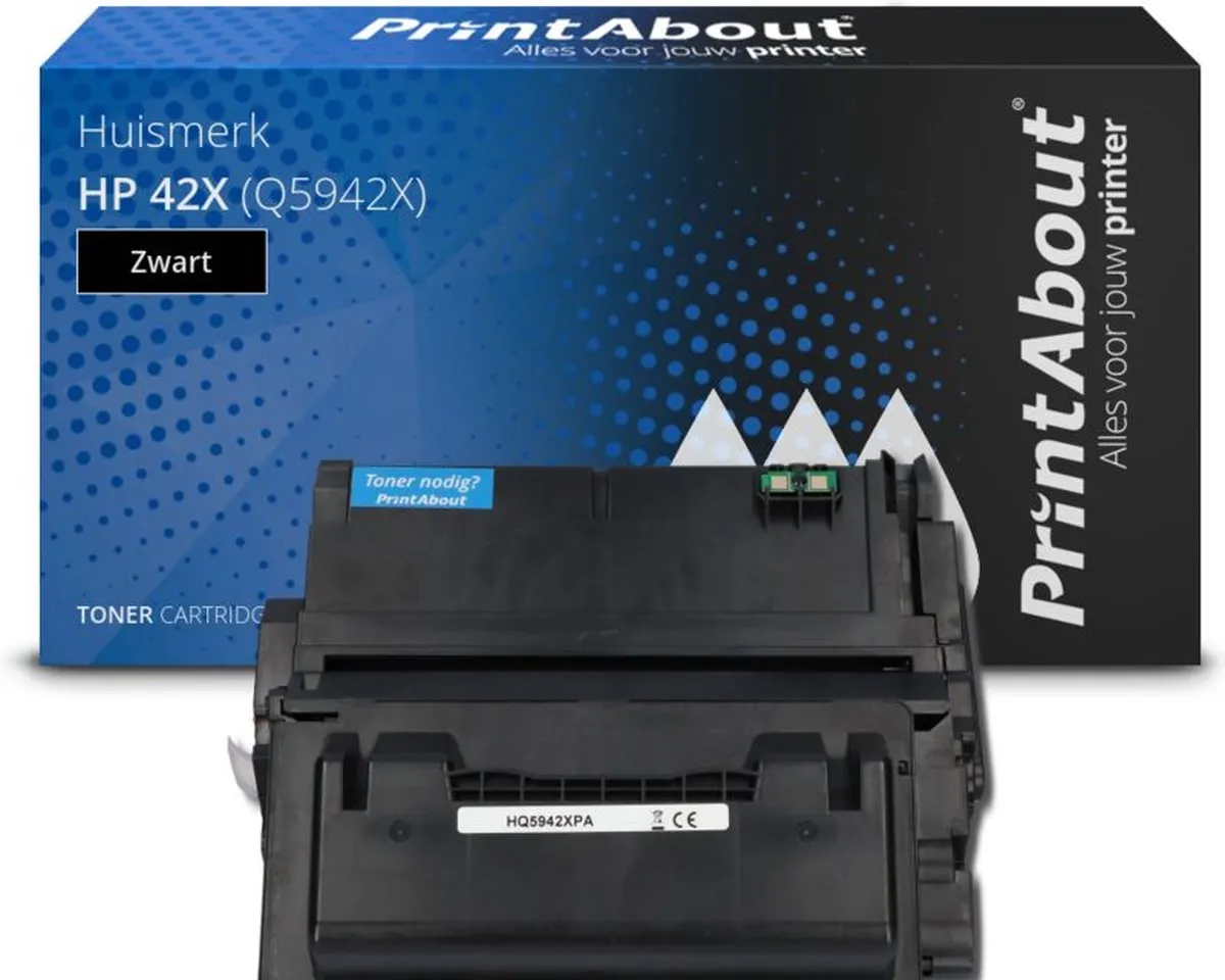 PrintAbout HP 42X Q5942X Toner Zwart - 21.000 pagina's