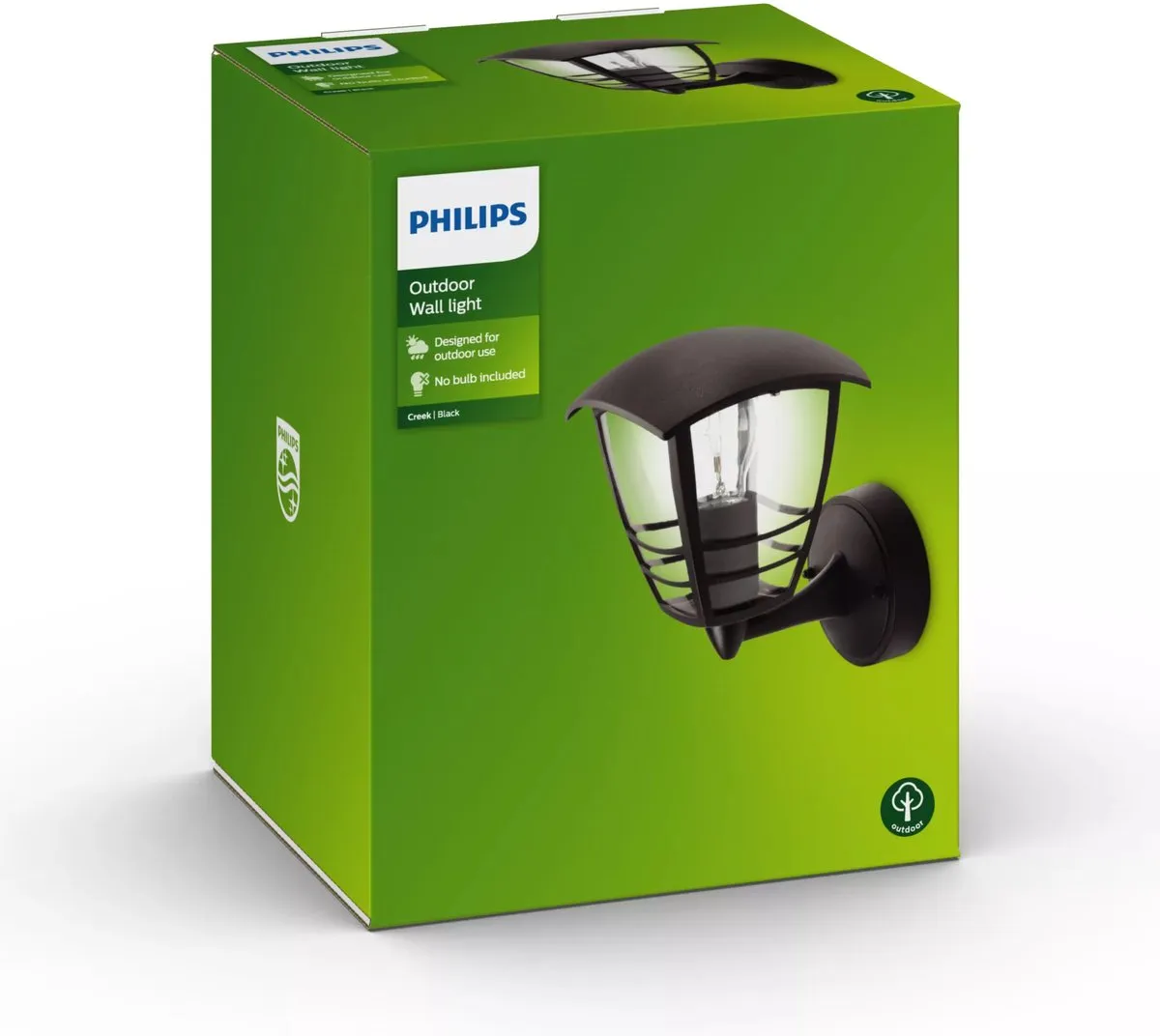 Philips Creek Buitenwandlamp - Zwart