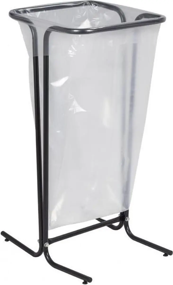 Afvalzakhouder 110 liter grijs op poten