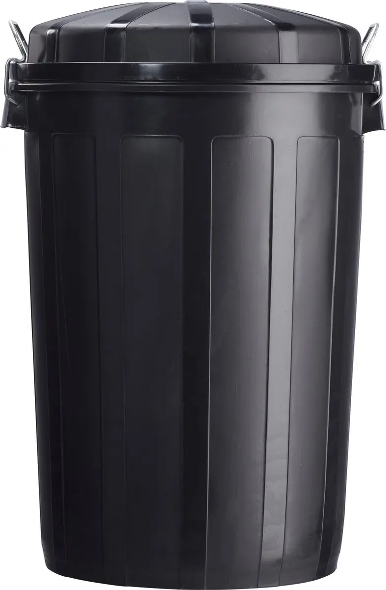 Afvalemmer Bazi 95 liter zwart