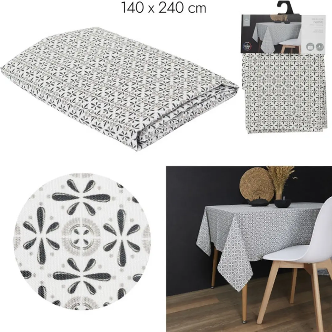 Tafellaken/tafelkleed grijstinten