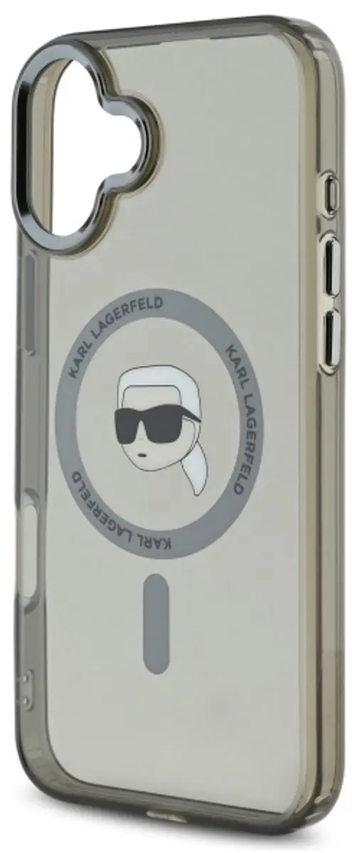 Karl Lagerfeld MagSafe iPhone 16 Plus Hoes - Zwart