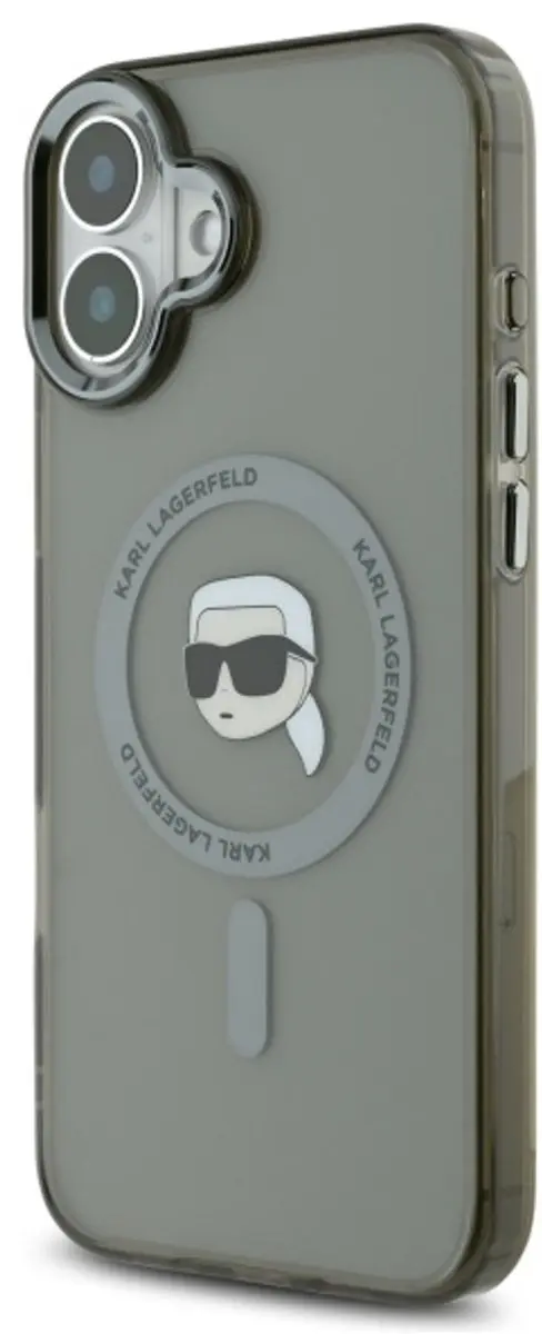Karl Lagerfeld MagSafe iPhone 16 Plus Hoes - Zwart