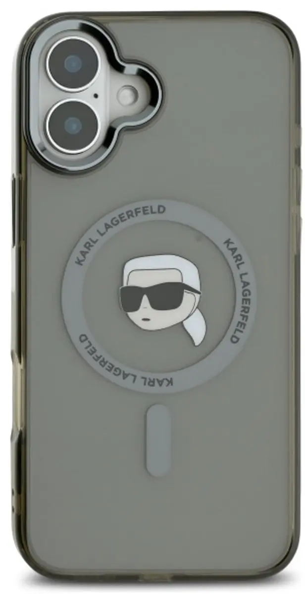 Karl Lagerfeld MagSafe iPhone 16 Plus Hoes - Zwart