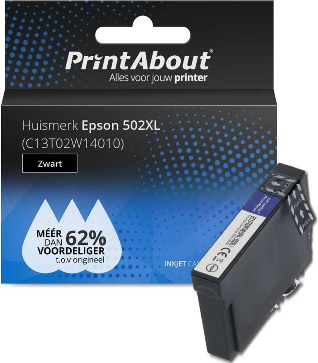 PrintAbout C13T02W14010 Inktcartridge Zwart - 685 pagina's
