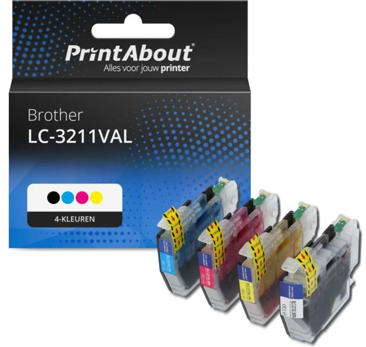 PrintAbout Brother LC-3211VAL Inktcartridge 4-kleuren XL