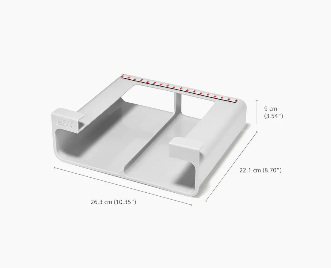 Joseph Joseph CupboardStore Plankhangende Organizer 1L - Grijs - afbeelding 3 van 6