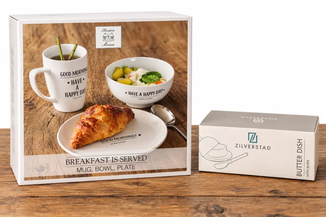 Rivièra Maison Ontbijtset met Zilverstad Botervloot