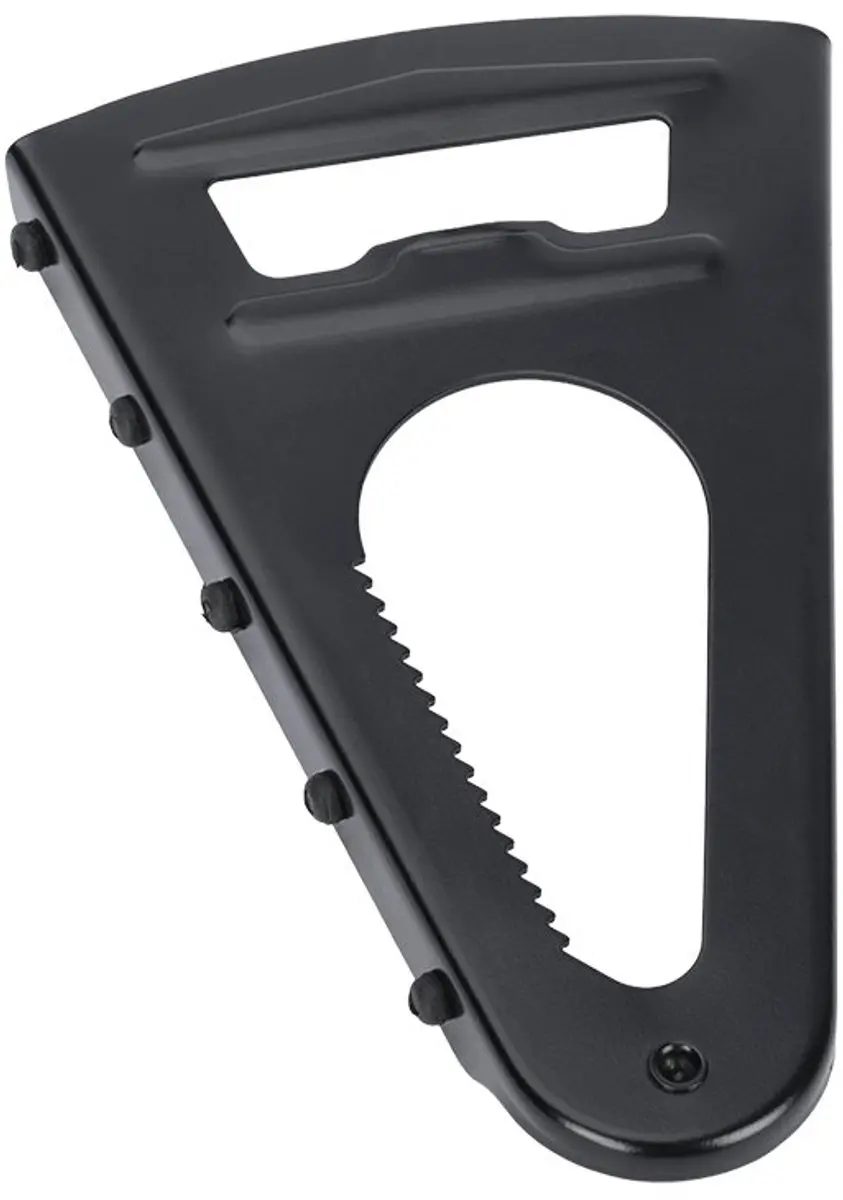 metaltex Universal-D dekselopener, staal/TPR met rubber grip, zwart/zilver