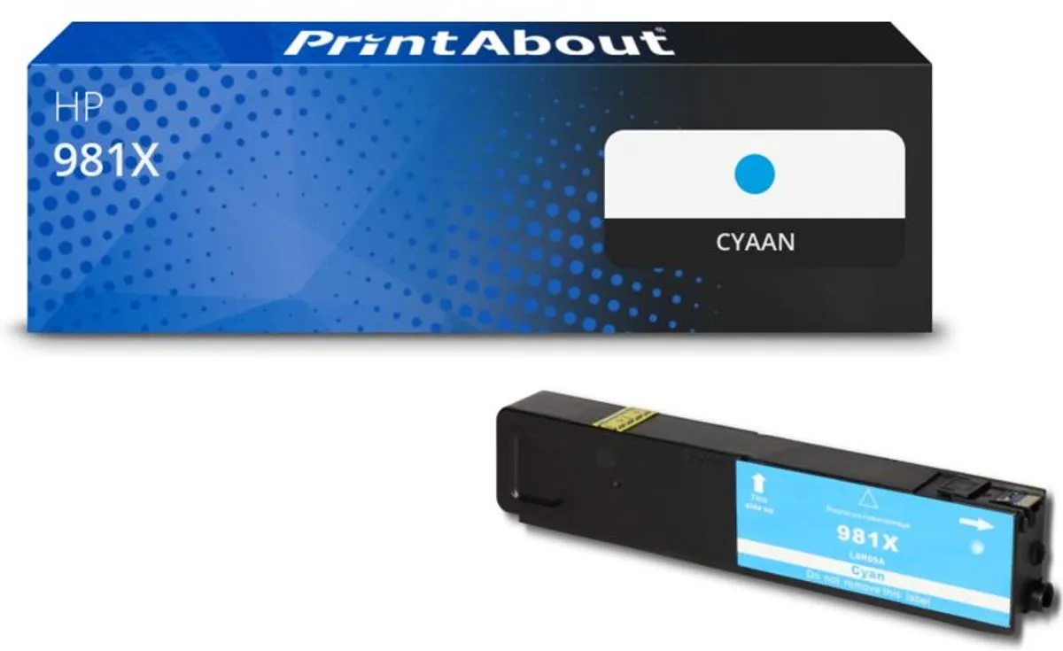 PrintAbout Inktcartridge L0R09A Cyaan