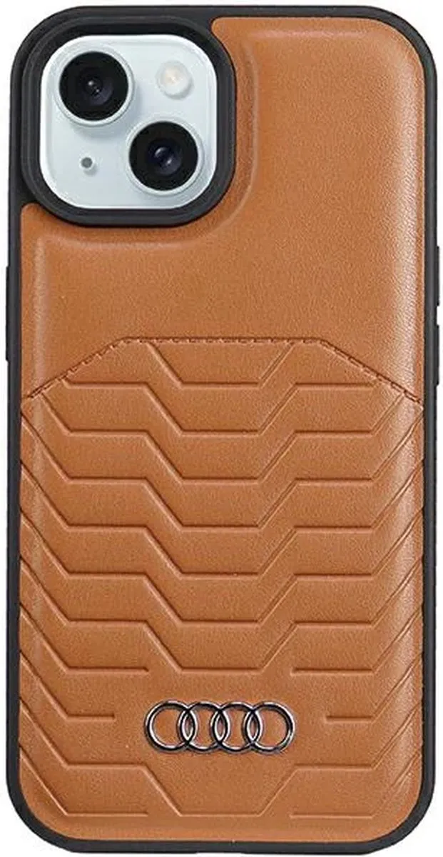 Audi MagSafe iPhone Hoesje - Bruin - afbeelding 5 van 6