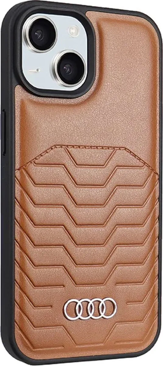 Audi MagSafe iPhone Hoesje - Bruin - afbeelding 2 van 6