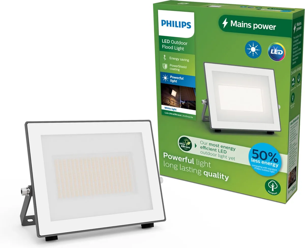 Philips Lois UltraEfficient Floodlight 14W - Zwart