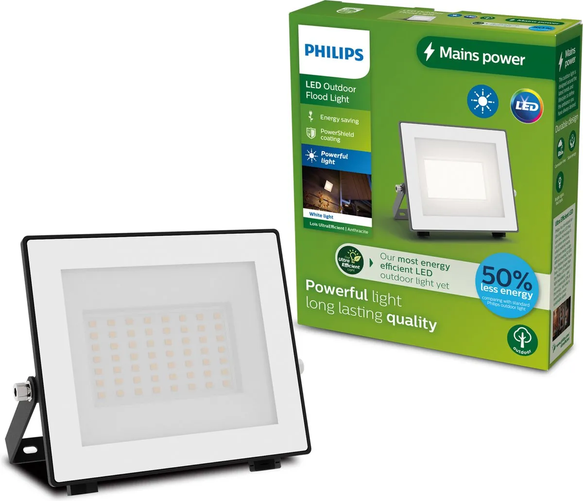 Philips Lois UltraEfficient Floodlight 14W - Zwart