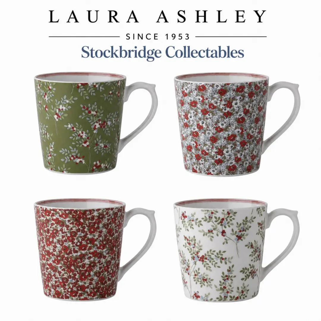 Laura Ashley Stockbridge Collectables Beker set van 4