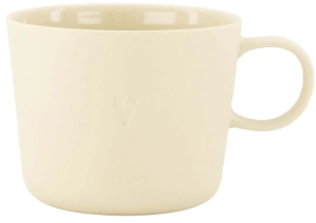 Zusss Cappuccino Mug Heart Keramiek Warm Sand