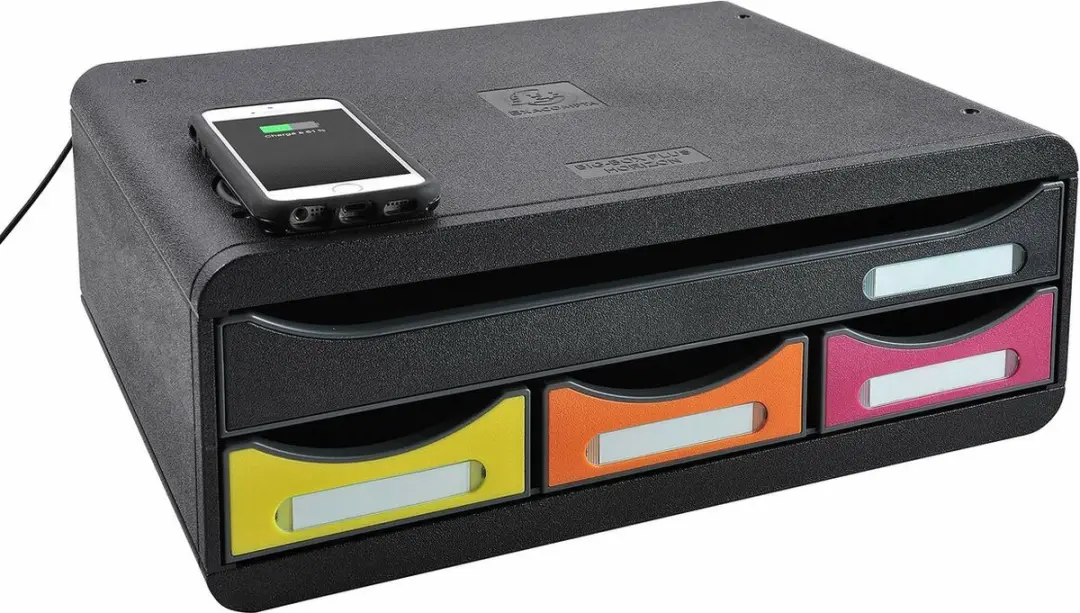 Multi-Functionele Organiser Exacompta Toolbox Mini A4 4 lades Zwart polyestyreen