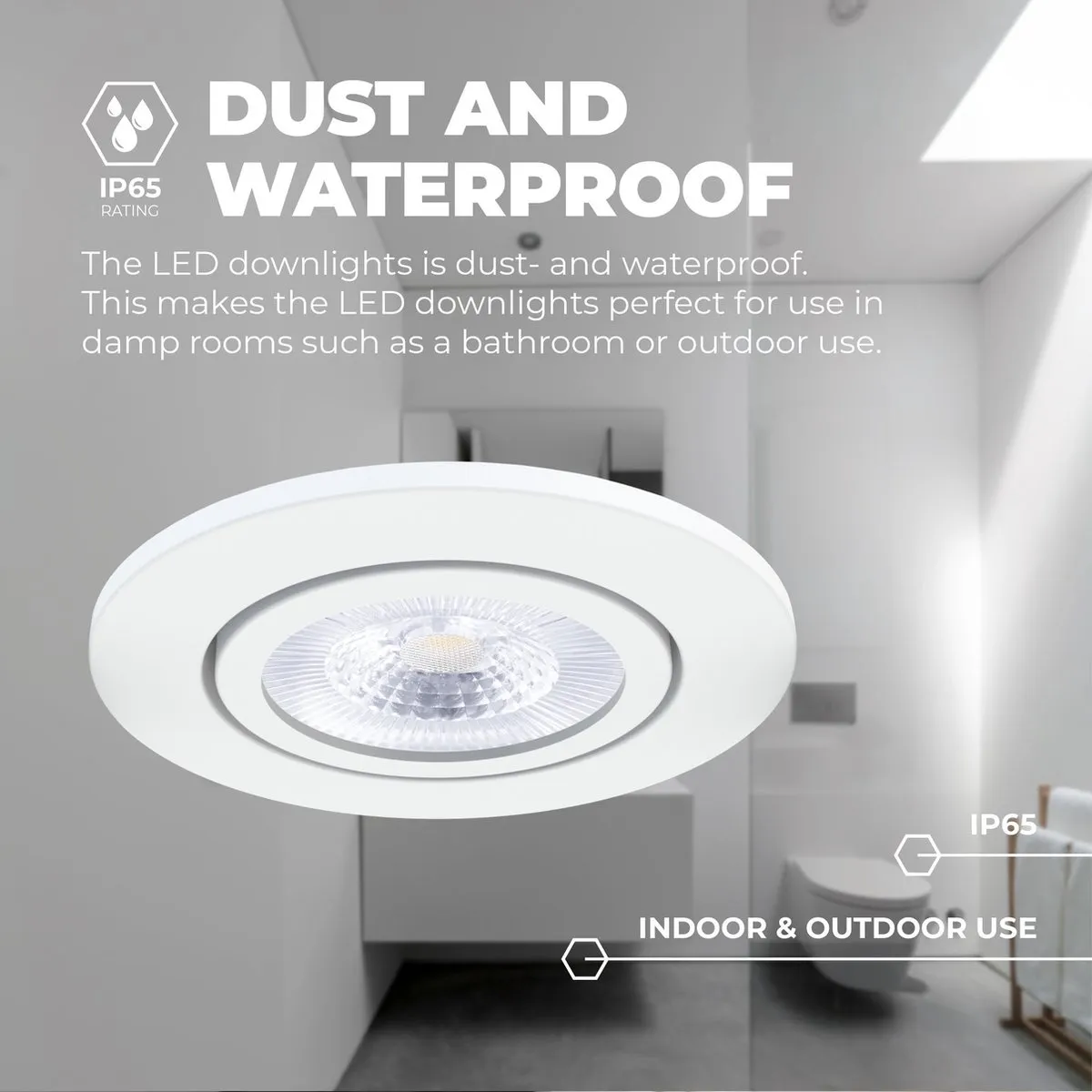 Ledvion 3X Inbouwspot Wit 7W IP65 - 3000K