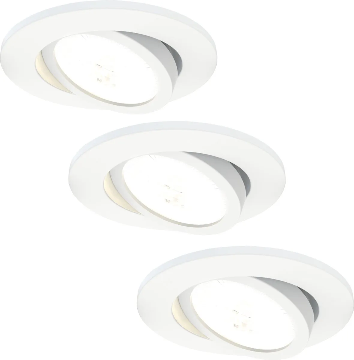 Ledvion 3X Inbouwspot Wit 7W IP65