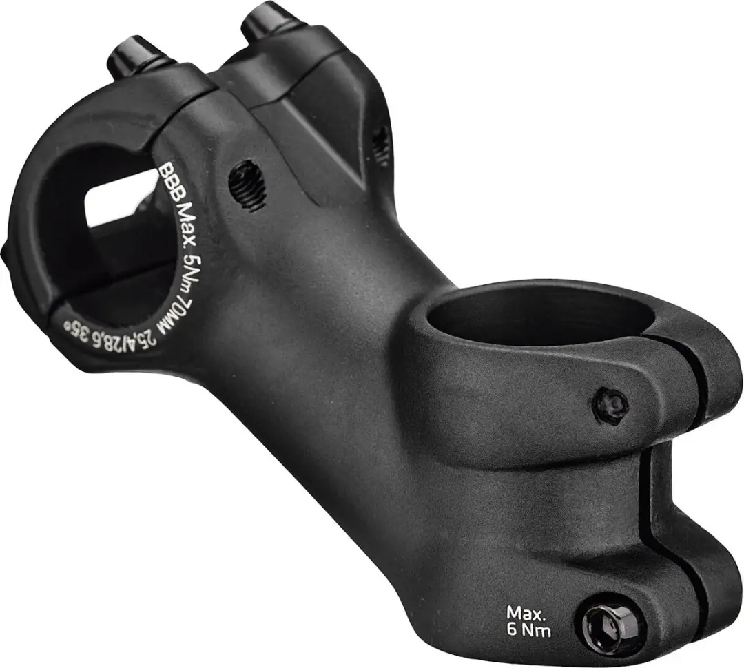 BBB HighRise Stuurpen BHS-24 70mm - 25.4mm Stuur - +35° - Zwart
