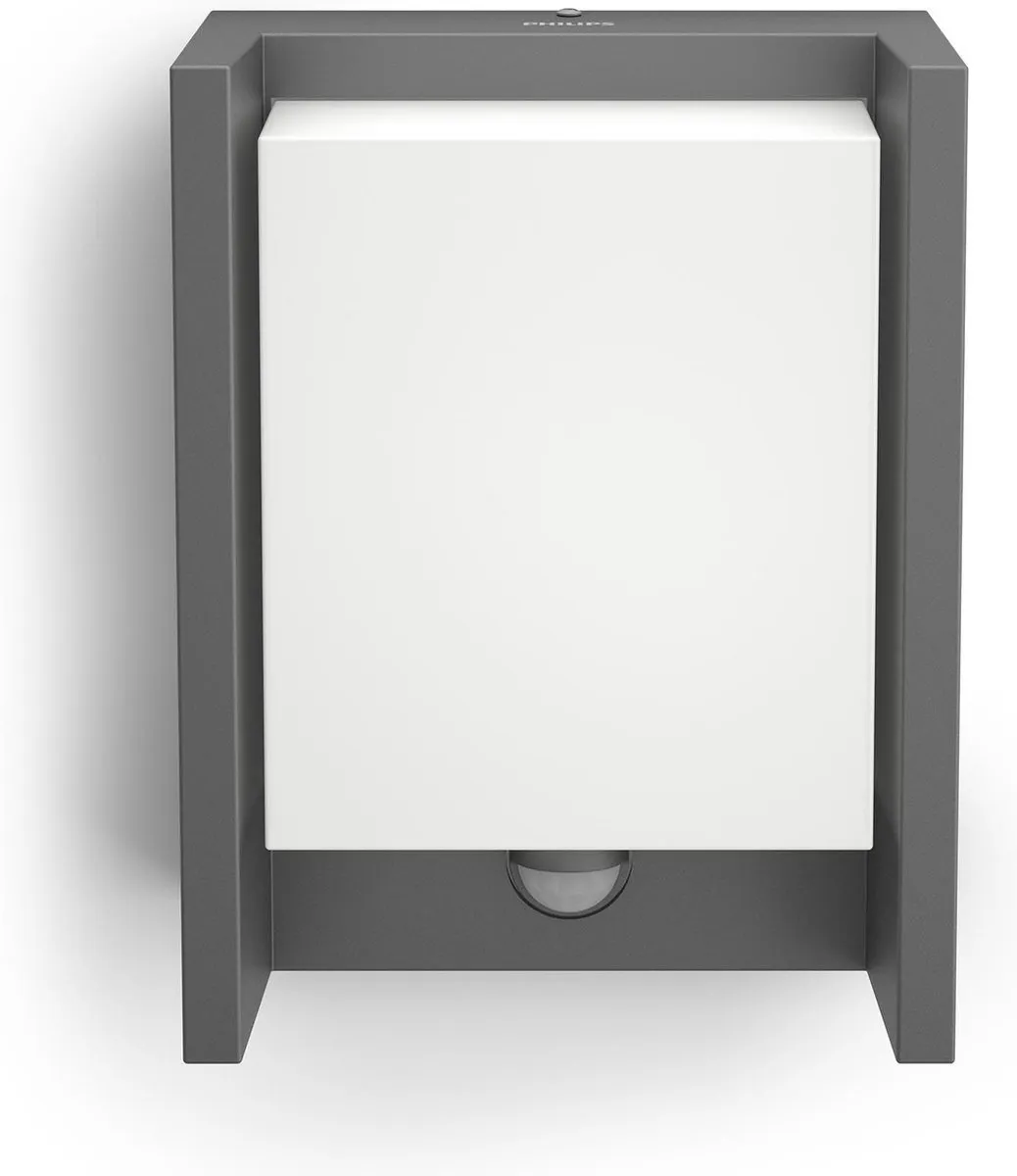 Philips Arbour Wandlamp 3,8W - Anthraciet - Met Sensor