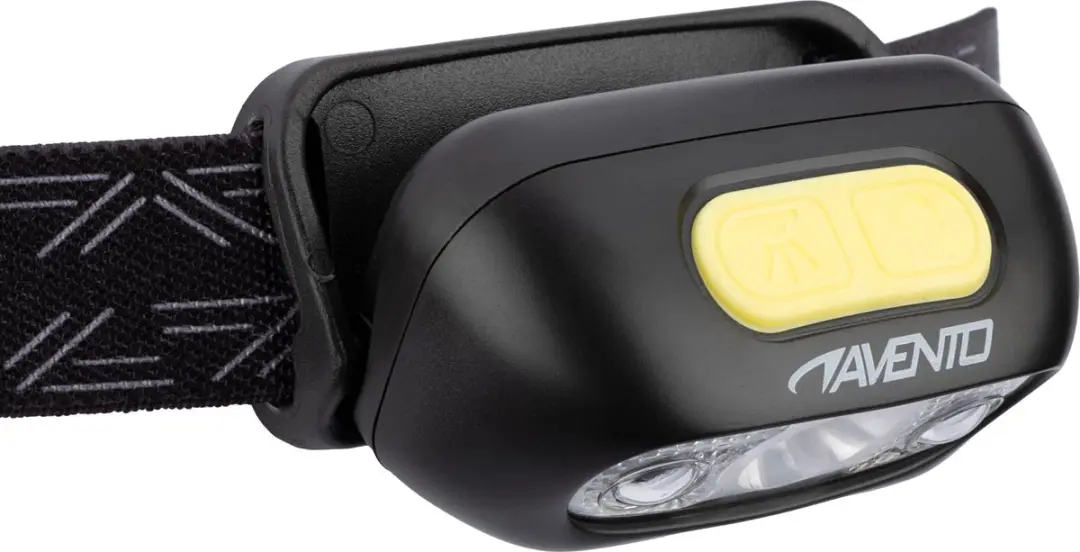 Avento 44RG Hoofdlamp LED - USB Oplaadbaar - Zwart/Zilver