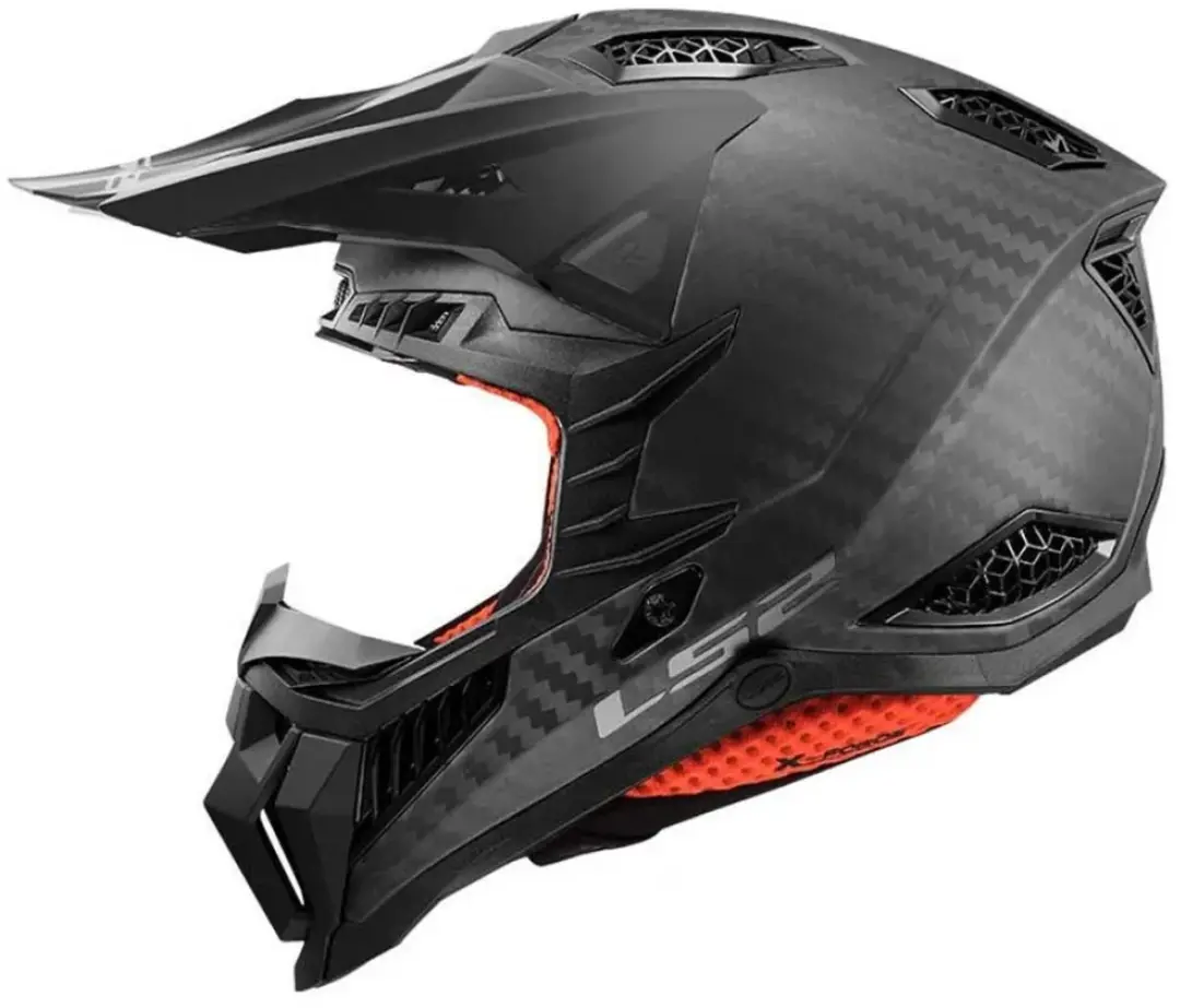 LS2 MX703 C X-Force Pro FIM Mat Carbon 06 Crosshelm - M - afbeelding 2 van 4