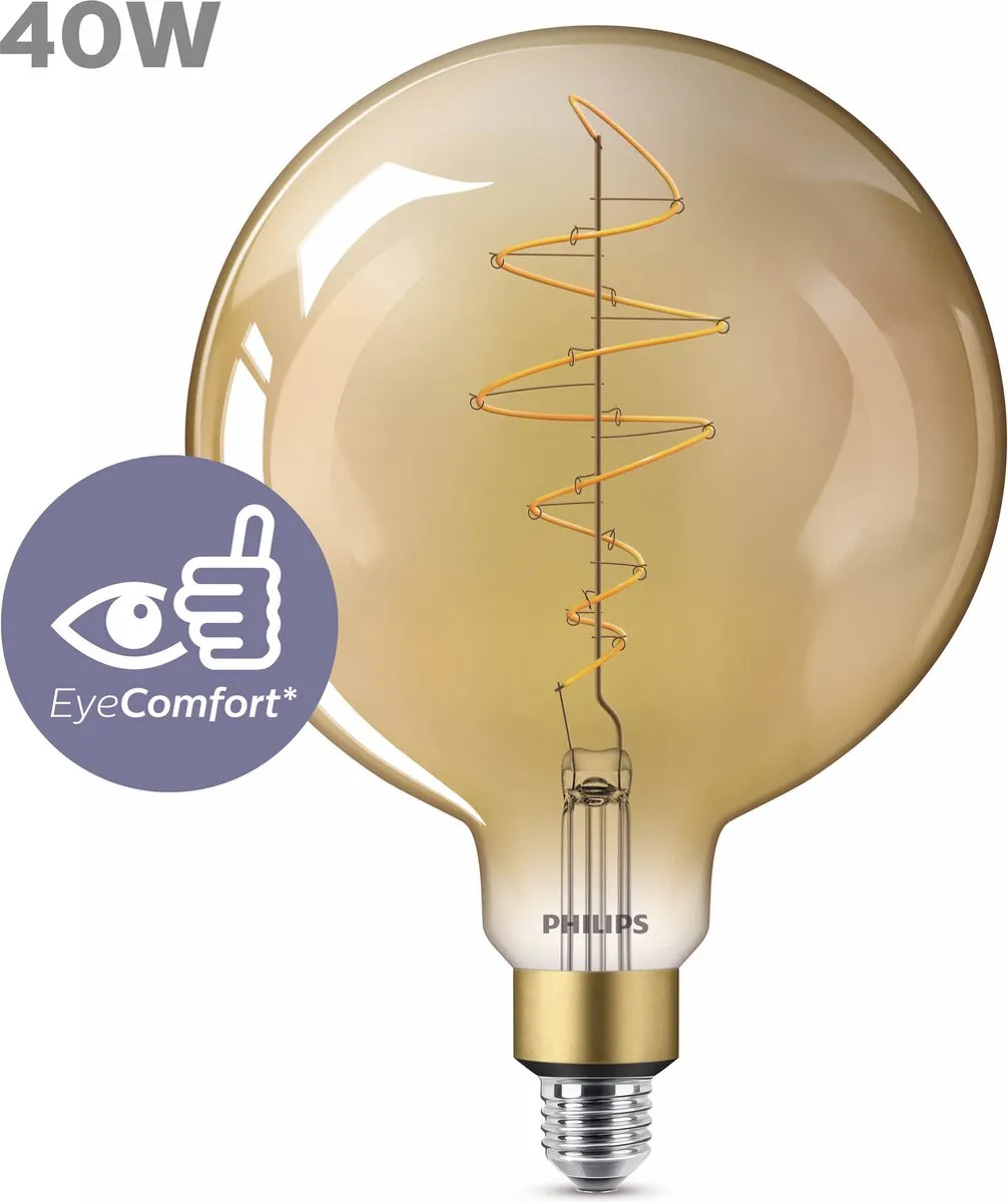 Philips LED Giant Spiraal Goud 40W E27 - Extra Warmwit