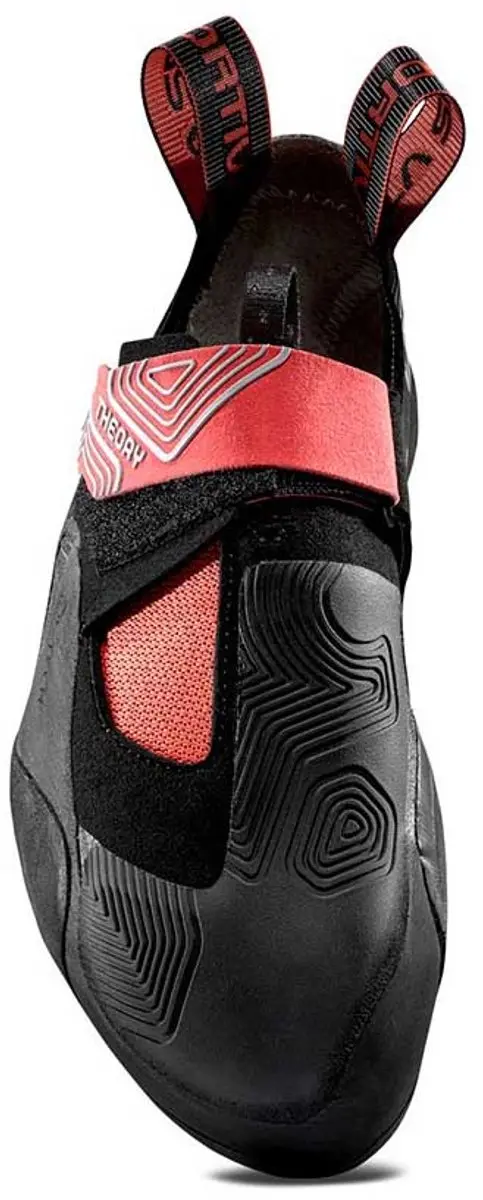 La Sportiva Theory Klimschoenen 39.5 - Zwart/Hibiscus