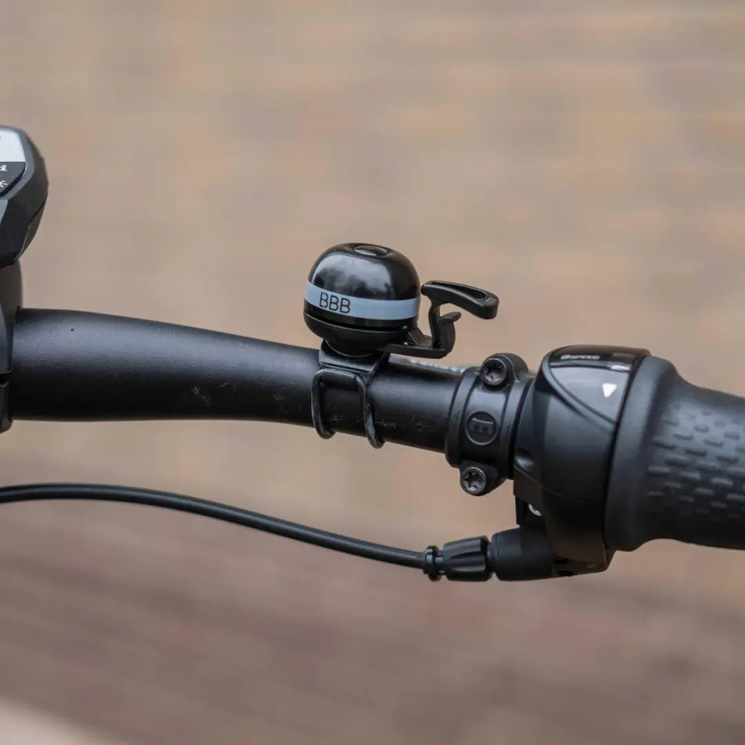BBB cycling EasyFit Deluxe Fietsbel - Messing - Grijs