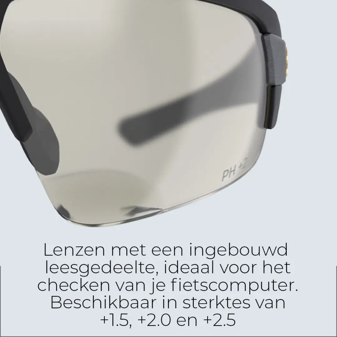 BBB Cycling Fietsbril Impulse Reader PH BSG-64PH - Mat Zwart +2.0