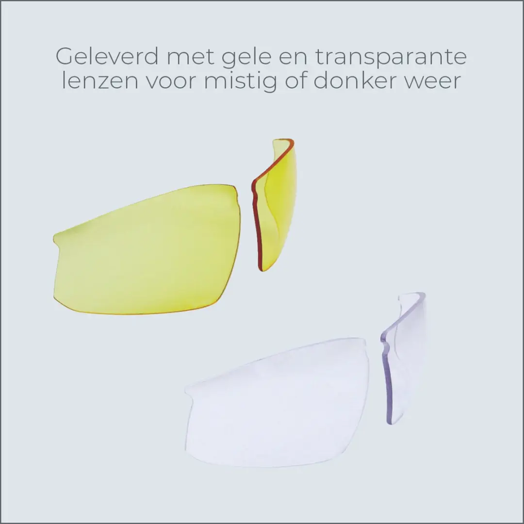 BBB Cycling Impress BSG-58 Wielrenbril - 3 Verwisselbare Lenzen - Glanzend Zwart