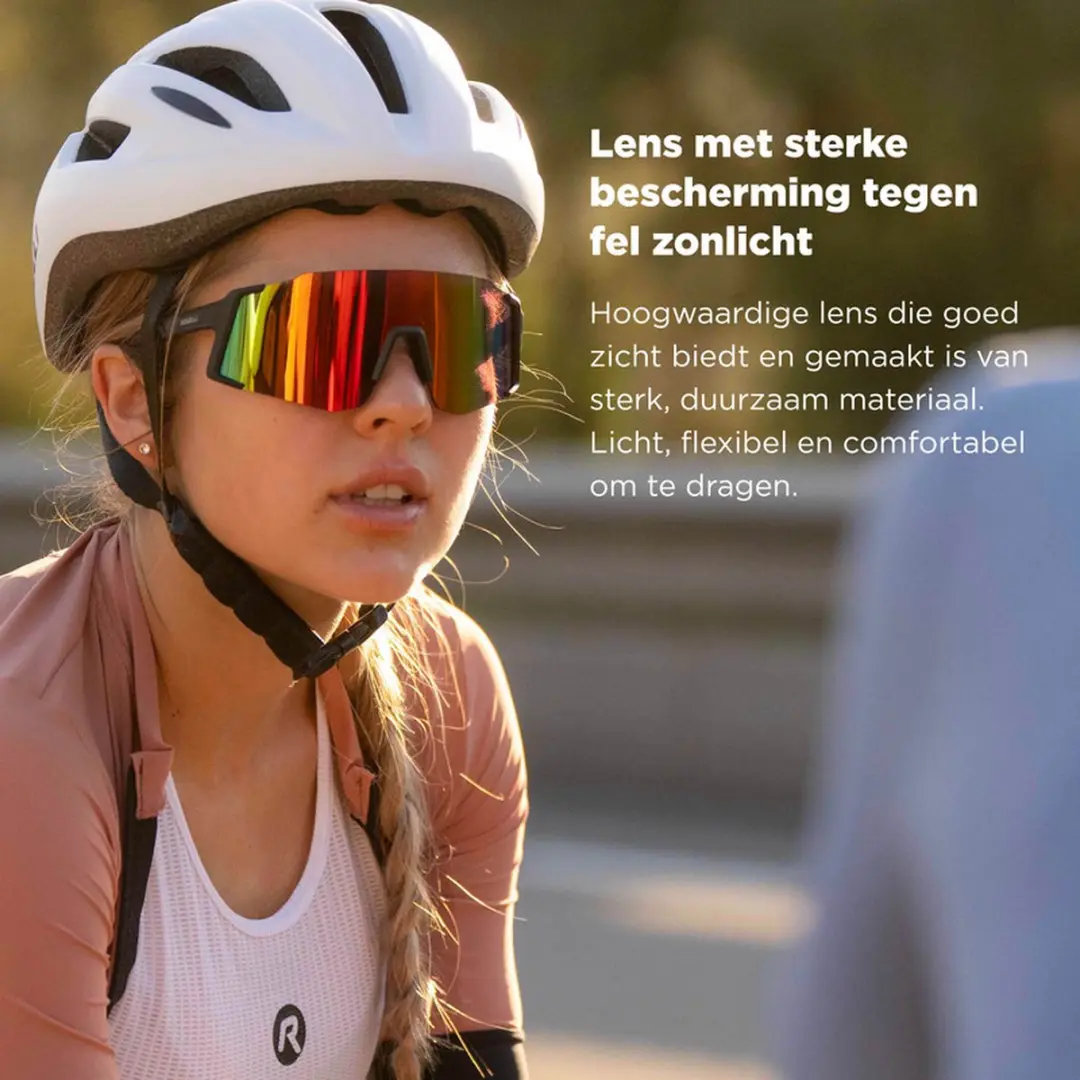 Rogelli Sabre Fietsbril - Zwart/Rood