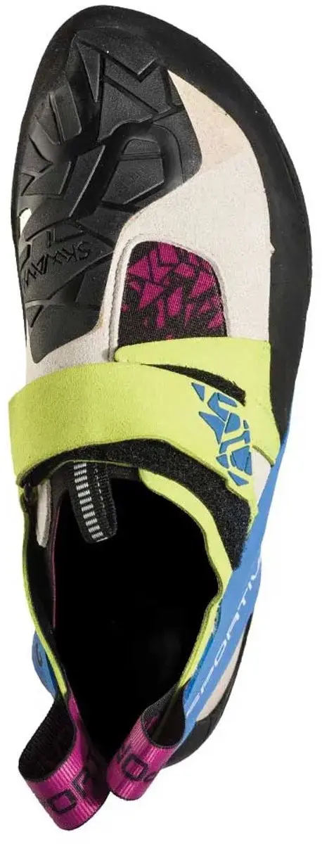 La Sportiva Skwama Klimschoenen 34.5 - Apple Green/Cobalt Blue